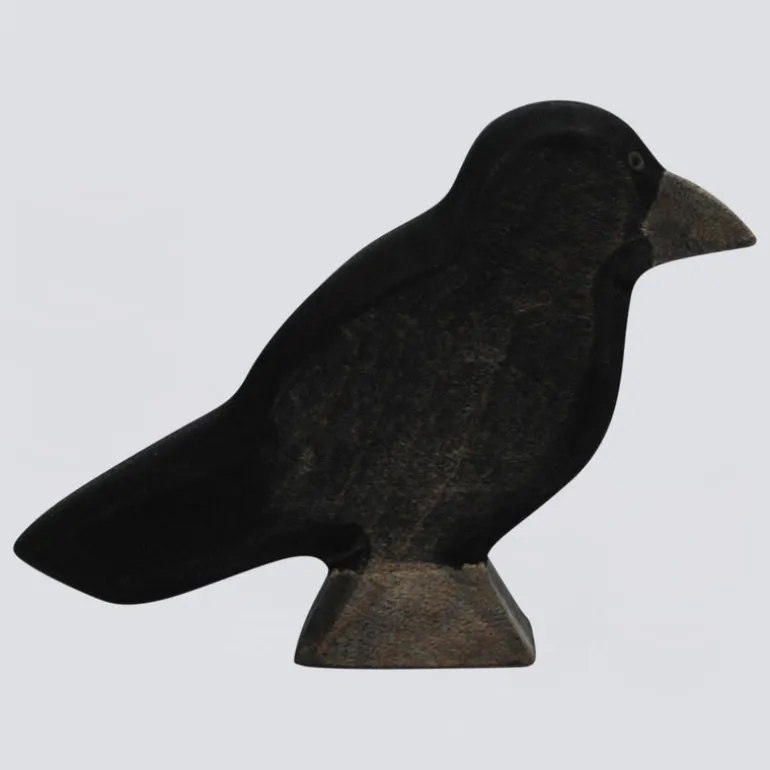 Holzwald Holzfigur Rabe