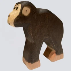 Holzwald Holzfigur Schimpanse