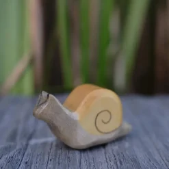 Holzwald Holzfigur Schnecke klein