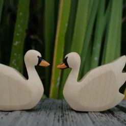 Holzwald Holzfigur Schwan