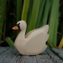Holzwald Holzfigur Schwan