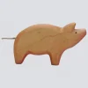 Holzwald Holzfigur Schwein