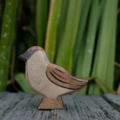 Holzwald Holzfigur Spatz