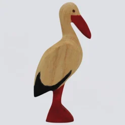 Holzwald Holzfigur Storch