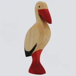 Holzwald Holzfigur Storch