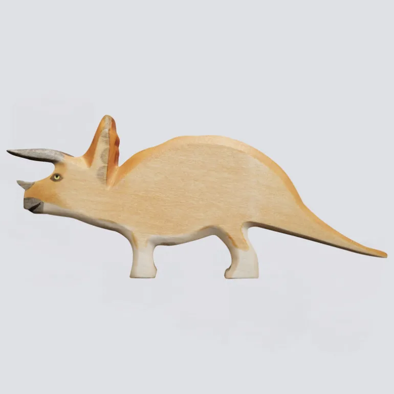 Holzwald Holzfigur Triceratops 2