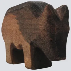 Holzwald Holzfigur Wildschwein Bache