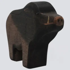 Holzwald Holzfigur Wildschwein Keiler