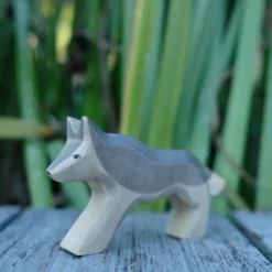 Holzwald Holzfigur Wolf