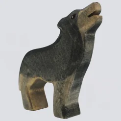 Holzwald Holzfigur Wolf heulend