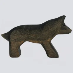 Holzwald Holzfigur Wolf klein