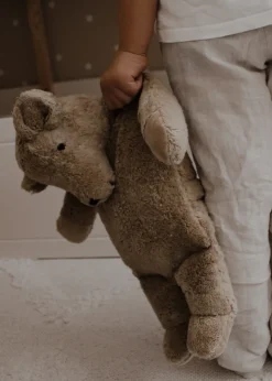 Kuscheltier Bär groß beige mit Dinkelspreu-Inlett