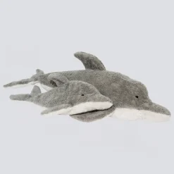 Kuscheltier Delfin groß mit Dinkelspreu-Inlett
