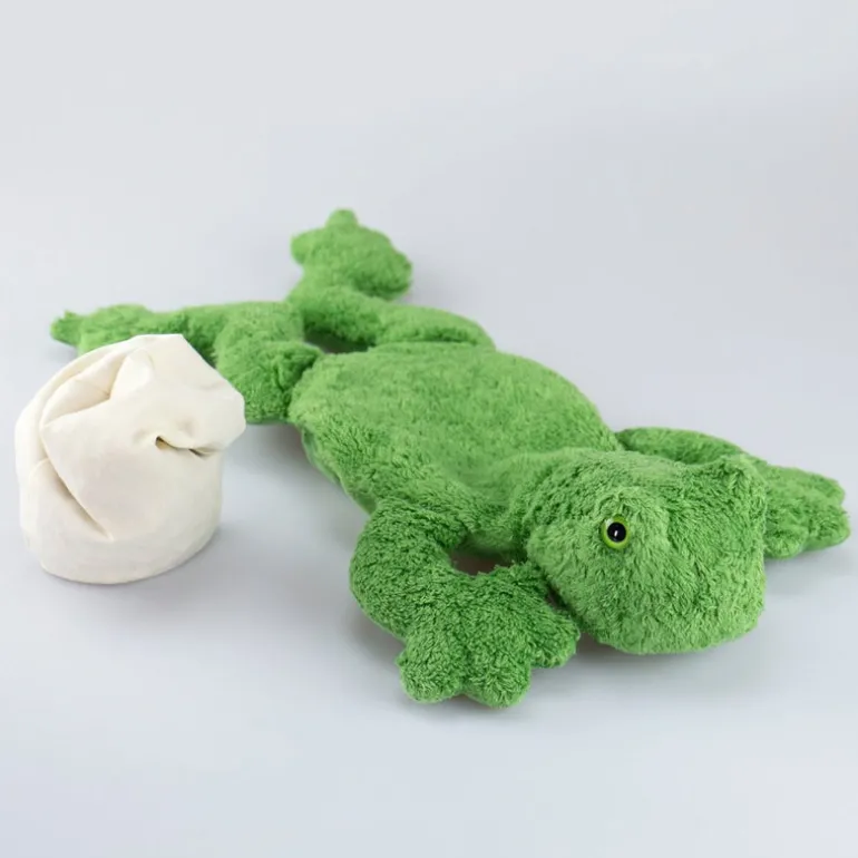 Kuscheltier Frosch mit Kirschkern-Inlett