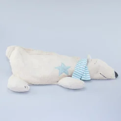 Kuscheltier großer Eisbär mit Hirse-Inlett