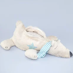 Kuscheltier großer Eisbär mit Hirse-Inlett