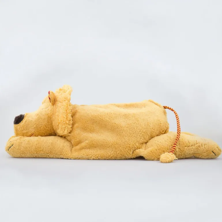 Kuscheltier großer Löwe mit Hirse-Inlett