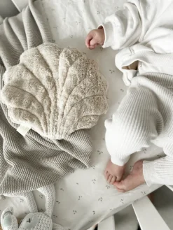 Kuscheltier Muschel klein mit Kirschkern-Inlett