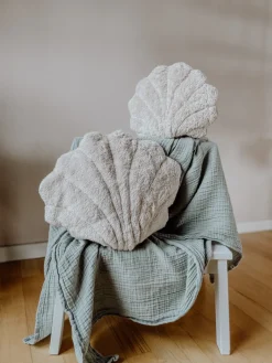 Kuscheltier Muschel klein mit Kirschkern-Inlett