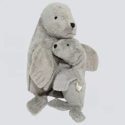 Kuscheltier Robbe klein mit Kirschkern-Inlett
