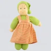 Nanchen Puppe 'Mädel' grün orange - 33 cm
