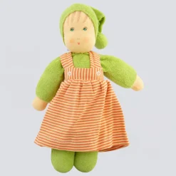 Nanchen Puppe 'Mädel' grün orange - 33 cm