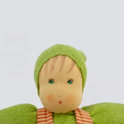 Nanchen Puppe 'Mädel' grün orange - 33 cm
