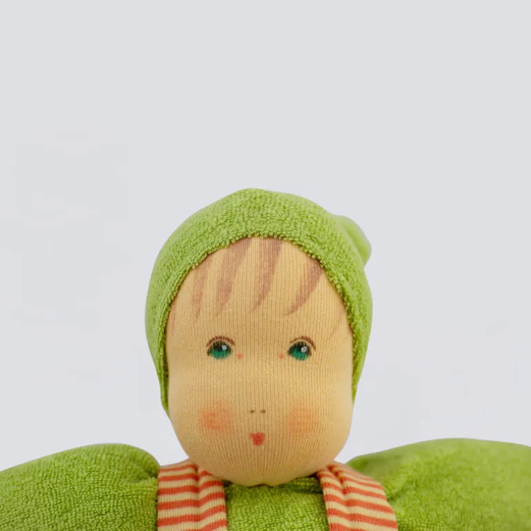 Nanchen Puppe 'Mädel' grün orange - 33 cm