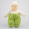Nanchen Puppe Möpschen grün - 26 cm