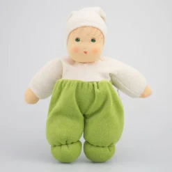 Nanchen Puppe Möpschen grün - 26 cm