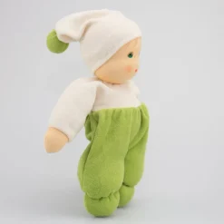 Nanchen Puppe Möpschen grün - 26 cm