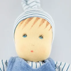Nanchen Puppe Wuschel blau - 26 cm