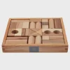 Natürliche Holzbausteine - 30 Stück