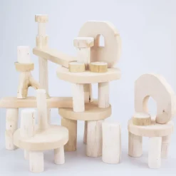 Natur Holzbausteine