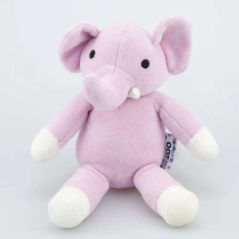 natureZOO Kuscheltier Elefant klein rosa - Bio-Nickistoff