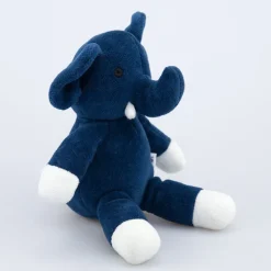 natureZOO Kuscheltier Elefant klein blau - Bio-Nickistoff