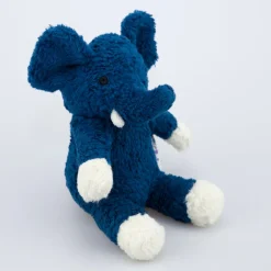 natureZOO Kuscheltier Elefant klein blau - Bio-Baumwollplüsch