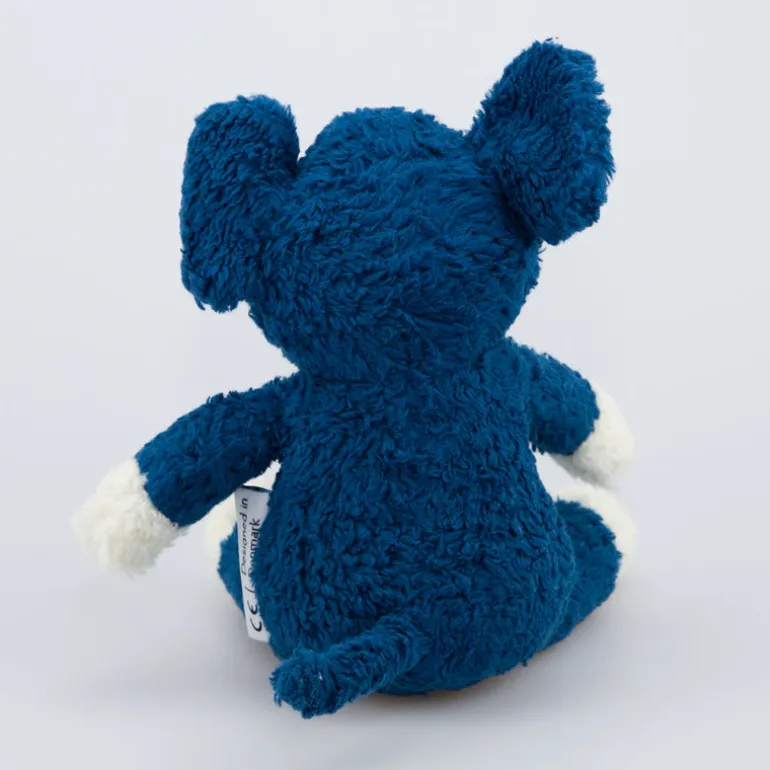 natureZOO Kuscheltier Elefant klein blau - Bio-Baumwollplüsch