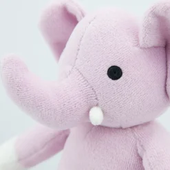 natureZOO Kuscheltier Elefant klein rosa - Bio-Nickistoff