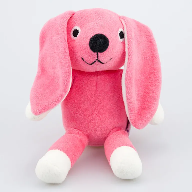 natureZOO Kuscheltier Hase klein rosa - Bio-Nickistoff