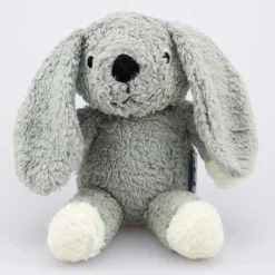 natureZOO Kuscheltier Hase klein grau - Bio-Baumwollplüsch