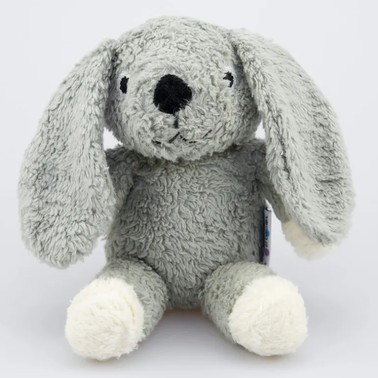 natureZOO Kuscheltier Hase klein grau - Bio-Baumwollplüsch