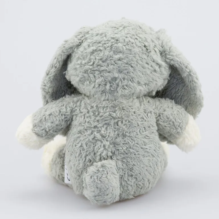natureZOO Kuscheltier Hase klein grau - Bio-Baumwollplüsch