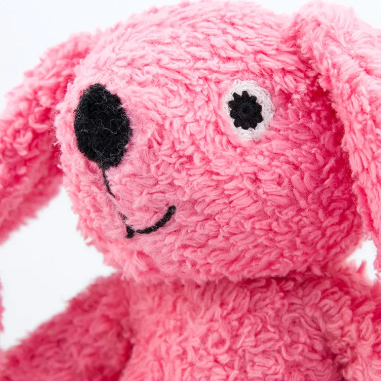 natureZOO Kuscheltier Hase klein rosa - Bio-Baumwollplüsch