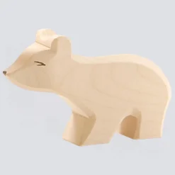 Ostheimer Holzfigur Eisbär klein Hals lang