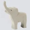 Ostheimer Holzfigur Elefant klein trompetend