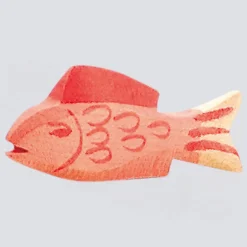 Ostheimer Holzfigur Fisch rot