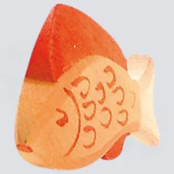 Ostheimer Holzfigur Fisch gelb