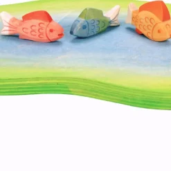 Ostheimer Holzfigur Fisch gelb