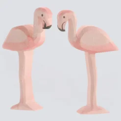 Ostheimer Holzfigur Flamingo